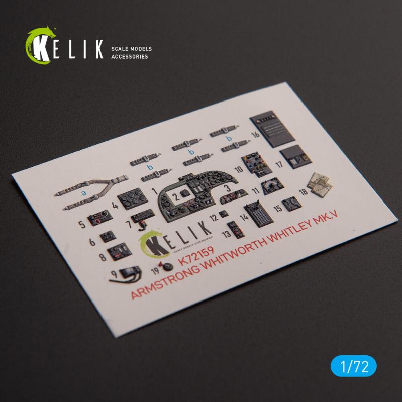 ARMSTRONG WHITWORTH WHITLEY MK.V - Interior 3D-Decals [Airfix] von Kelik