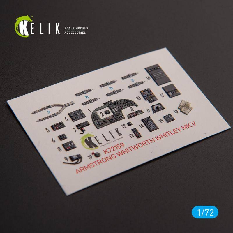 ARMSTRONG WHITWORTH WHITLEY MK.V - Interior 3D-Decals [Airfix] von Kelik