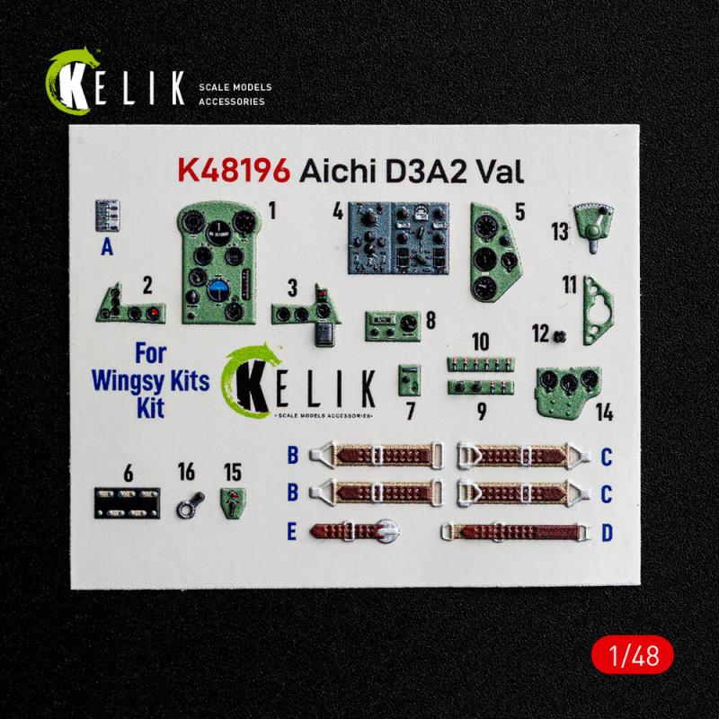 Aichi D3A2 Val - Interior 3D-Decals [Wingsy Kits] von Kelik