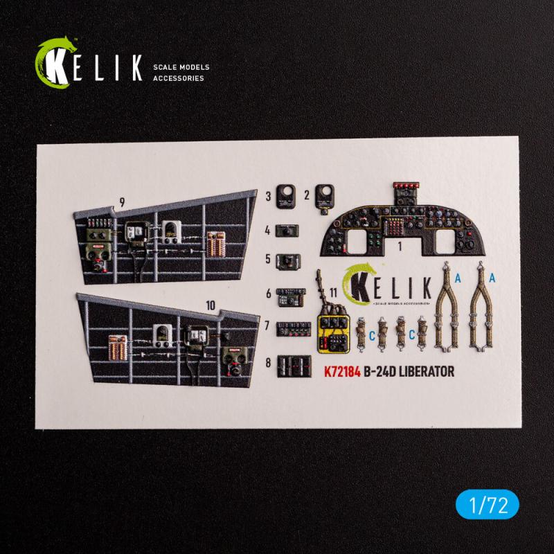 B-24D Liberator - Interior 3D-Decals [Hasegawa] von Kelik