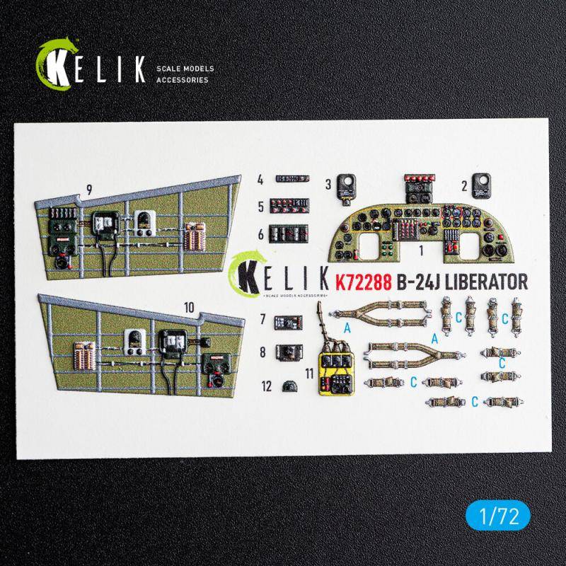 B-24J - Interior 3D decals [Hasegawa] von Kelik
