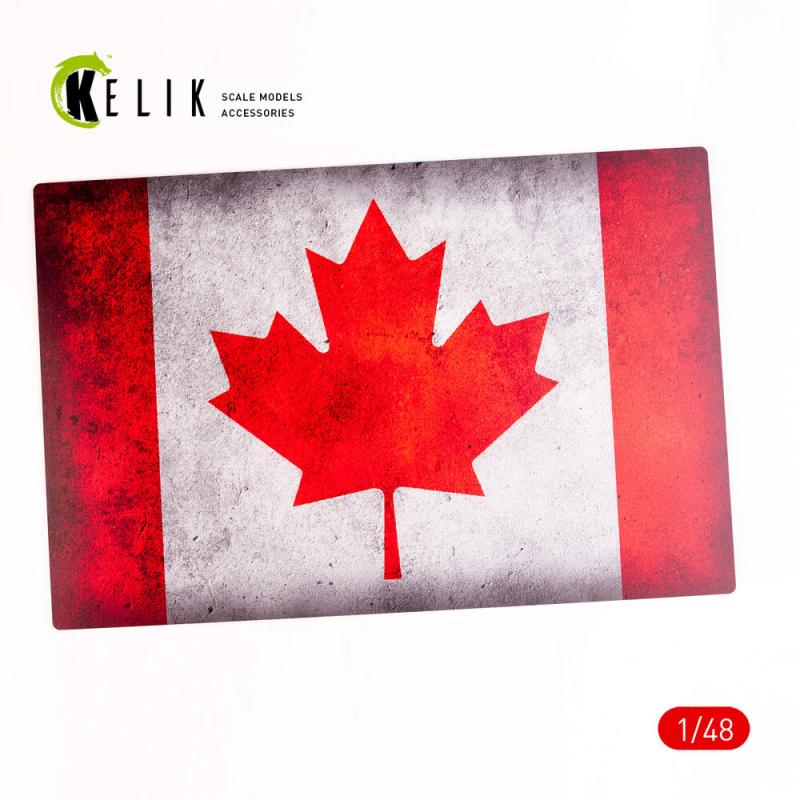 Canada Flag - Base - Acrylic 3 mm (410 x 270 mm) (410 g) (1/72 - 1/32) von Kelik