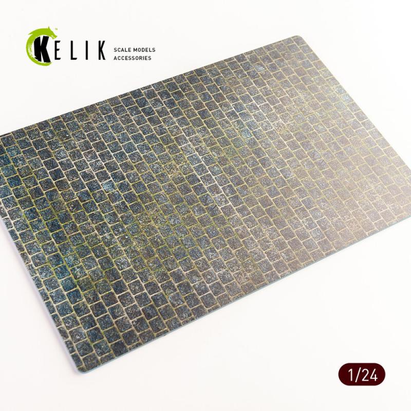 Cobblestone road 1910s-1930s Base - Acrylic 3 mm (280 x 180 mm) (170 g) von Kelik