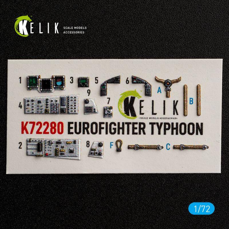 Eurofighter Typhoon - Interior 3D decals [Hasegawa] von Kelik