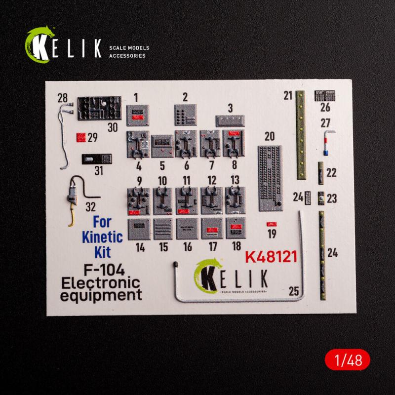 F-104 series Electrical Equipment - Interior 3D-Decals [Kinetic] von Kelik