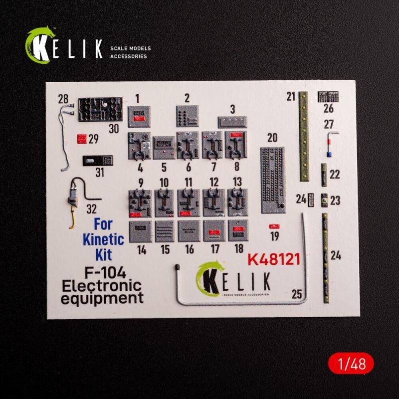 F-104 series Electrical Equipment - Interior 3D-Decals [Kinetic] von Kelik