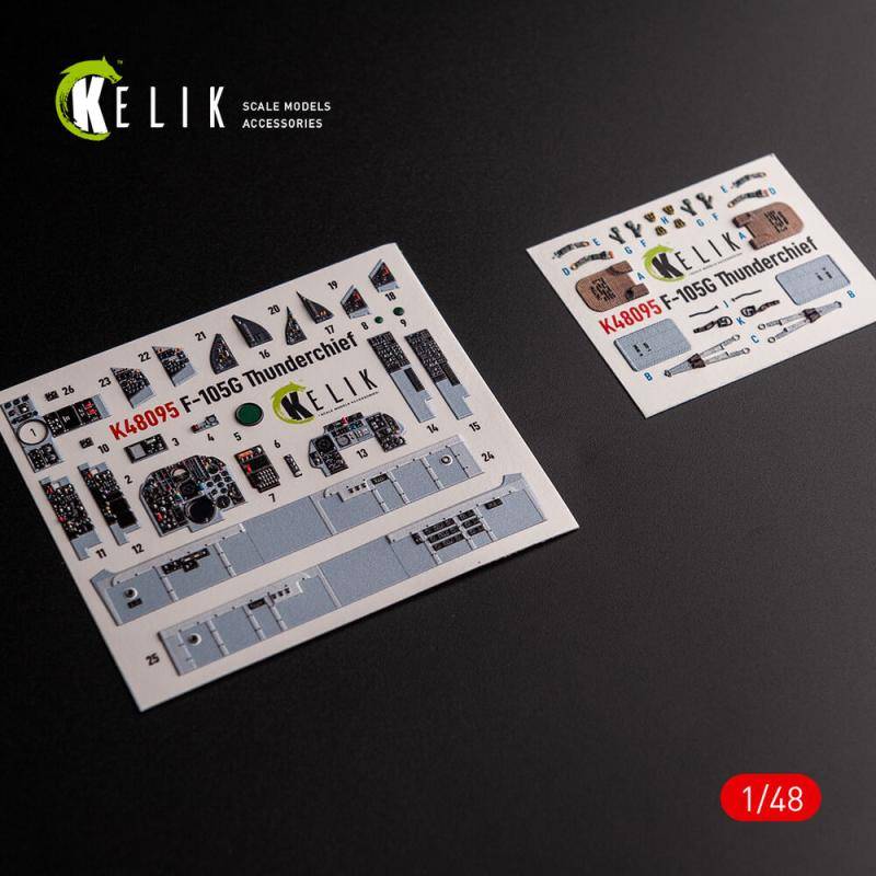 F-105G Thunderchief - Interior 3D-Decals [HobbyBoss] von Kelik