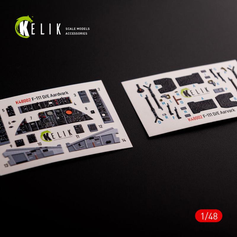 F-111 D/E Aardvark - Interior 3D-Decals [HobbyBoss] von Kelik