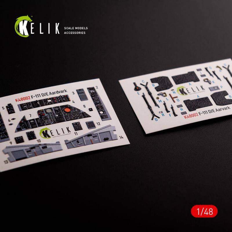 F-111 D/E Aardvark - Interior 3D-Decals [HobbyBoss] von Kelik