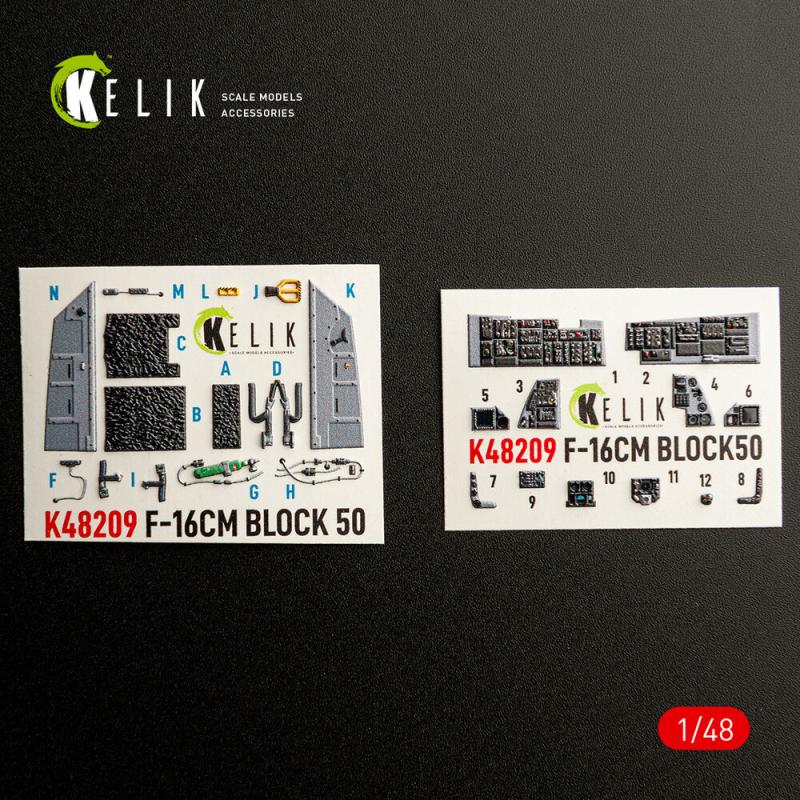 F-16CM - Interior 3D decals [Great Wall Hobby] von Kelik