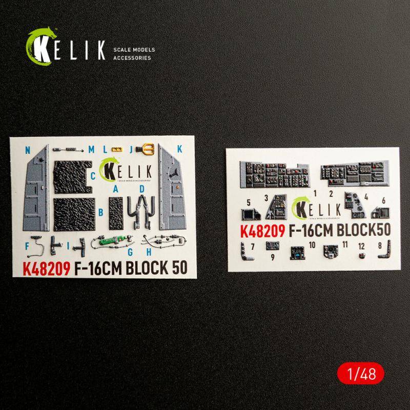 F-16CM - Interior 3D decals [Great Wall Hobby] von Kelik