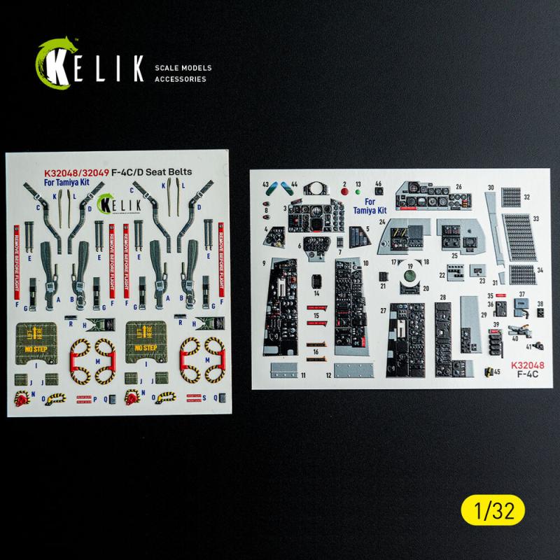 F-4C - Interior 3D-Decals [Tamiya] von Kelik