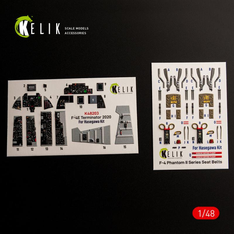 F-4E Terminator - Interior 3D decals [Hasegawa] von Kelik
