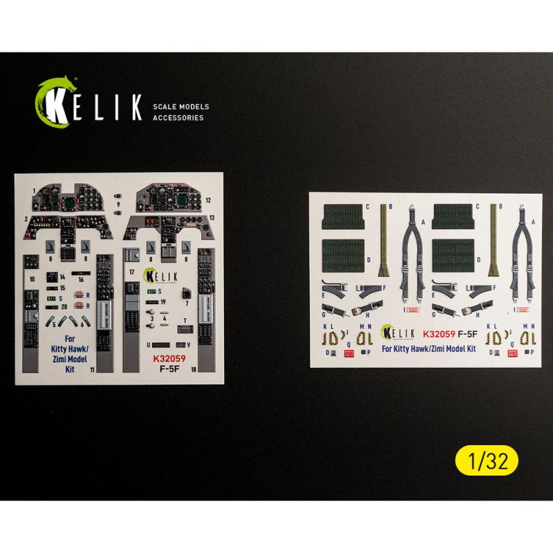 F-5F - Interior 3D-Decals [Kitty Hawk] von Kelik