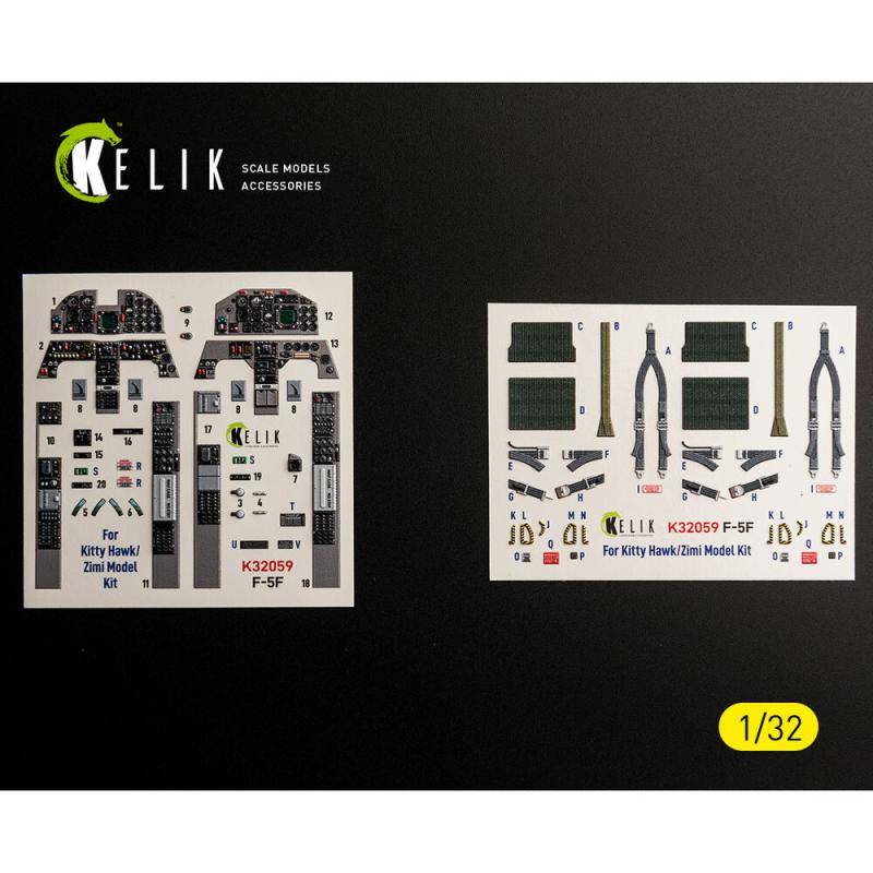 F-5F - Interior 3D-Decals [Kitty Hawk] von Kelik