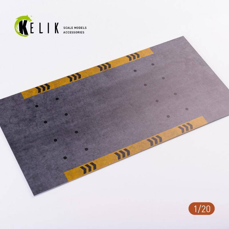 F1 Garage Type 1 Base - Acrylic 3 mm (180 x 357 mm) (210 g) (1/20) von Kelik