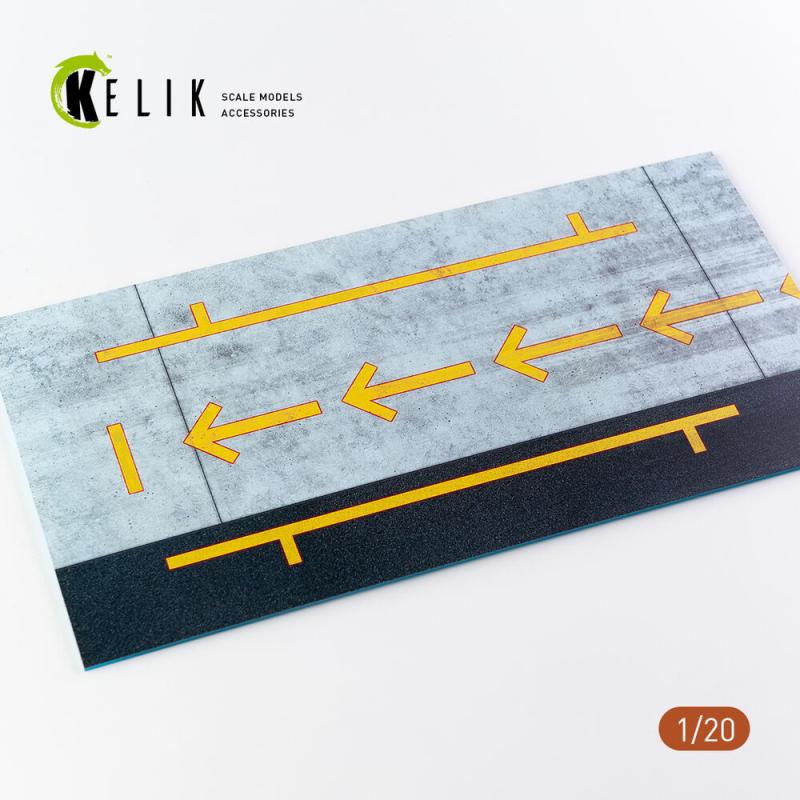 F1 Pitstop Type 2 Base - Acrylic 3 mm (180 x 357 mm) (210 g) (1/20) von Kelik