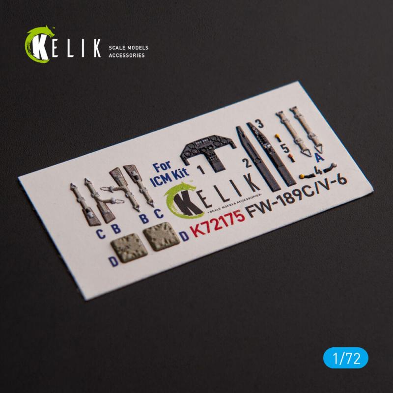 FW-189C/V-6 - Interior 3D-Decals [ICM] von Kelik