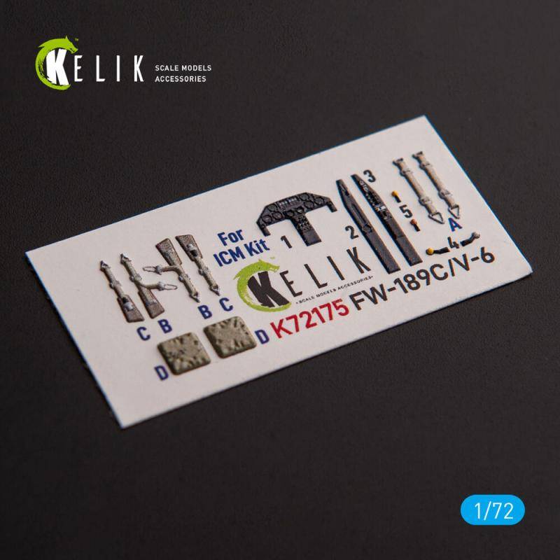 FW-189C/V-6 - Interior 3D-Decals [ICM] von Kelik