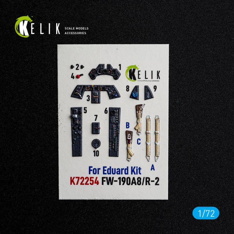 FW-190A8/R-2 - Interior 3D-Decals [Eduard] von Kelik