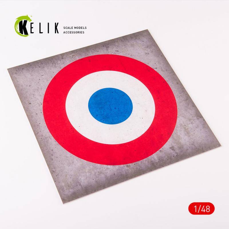 France Roundel - Acrylic 3 mm (240 x 240 mm) (190g) (1/72 - 1/48) von Kelik