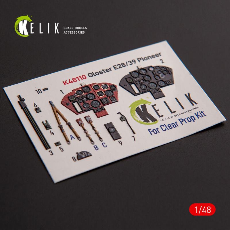 Gloster E28/39 Pioneer - Interior 3D-Decals [Clear Prop] von Kelik