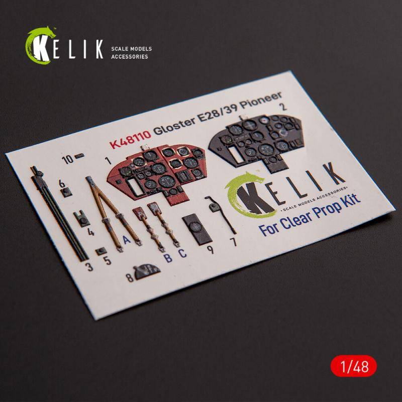 Gloster E28/39 Pioneer - Interior 3D-Decals [Clear Prop] von Kelik
