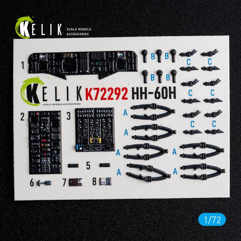 HH-60H Rescue Hawk - Interior 3D decals [Hobby Boss] von Kelik