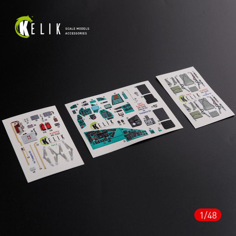 Mi-24D (Hind-D) - Interior 3D-Decals [Trumpeter] von Kelik