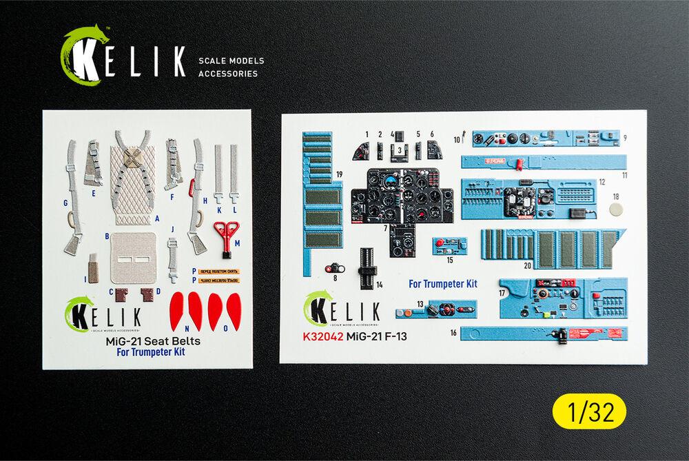 MiG-21 F-13 Export version - Interior 3D-Decals [Trumpeter] von Kelik