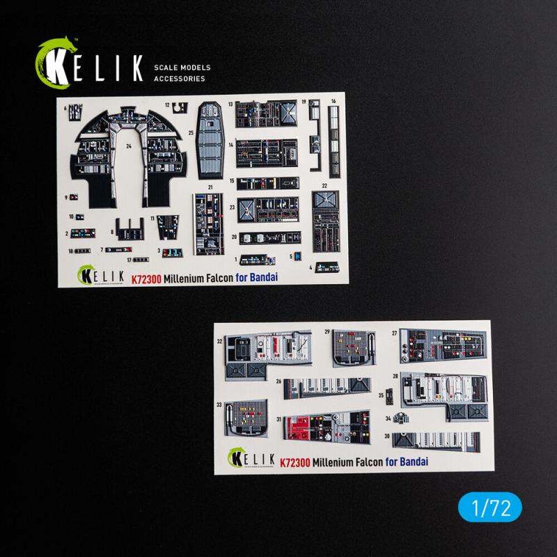 Millenium Falcon - Interior 3D decals [BanDai] von Kelik
