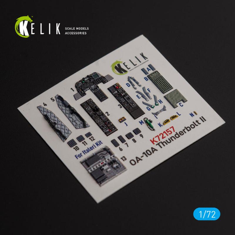 OA-10A Thunderbolt - Interior 3D-Decals [Italeri] von Kelik