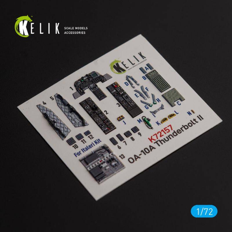 OA-10A Thunderbolt - Interior 3D-Decals [Italeri] von Kelik