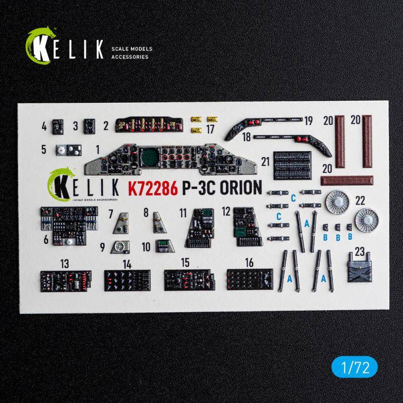 P-3C Orion - Interior 3D decals [Hasegawa] von Kelik