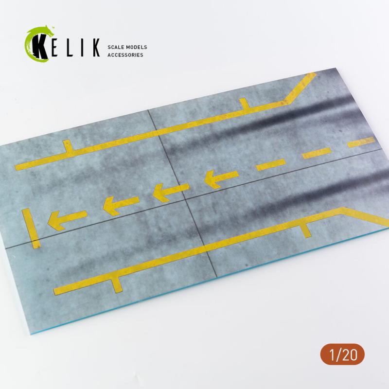 Pit-F1 Pitstop Type 1 Base - Acrylic 3 mm (180 x 357 mm) (210 g) (1/20) von Kelik