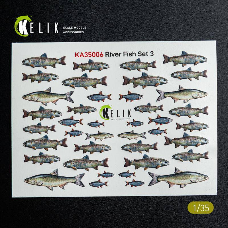 River Fish set Type 3 - 3D-Decals for dioramas River Fish set Type 3 - 3D-Decals for dioramas von Kelik