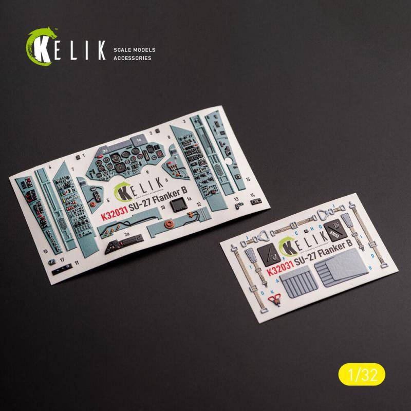 SU-27 - Interior 3D-Decals [Trumpeter] von Kelik