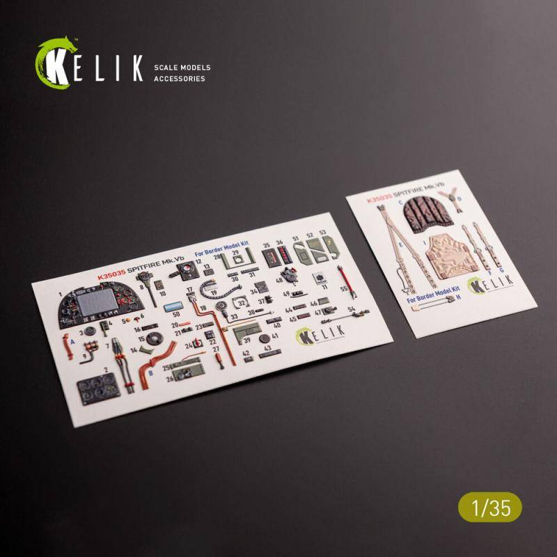 Spitfire Mk.VB - Interior 3D-Decals [Border Models] von Kelik