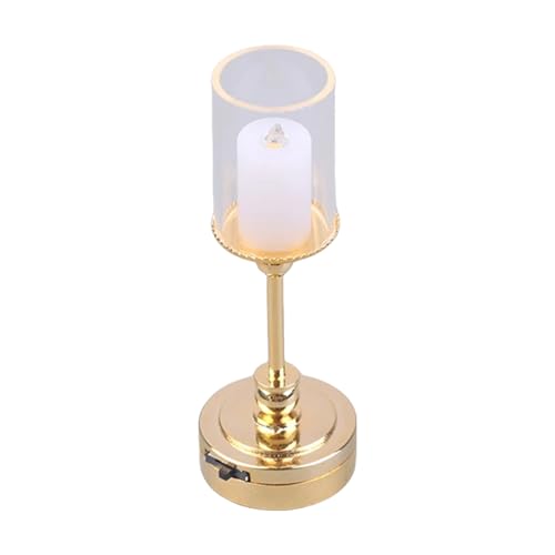 1/12 Miniatur Puppenhäuser Tischlampe für handgefertigte Enthusiasten und Sammler mit Glasform und Metall-Lichtsockel 1/12 Miniatur Puppenhäuser Tischlampe für handgefertigte Enthusiasten und Sammler mit Glasform und Metall-Lichtsockel von Kelisdi