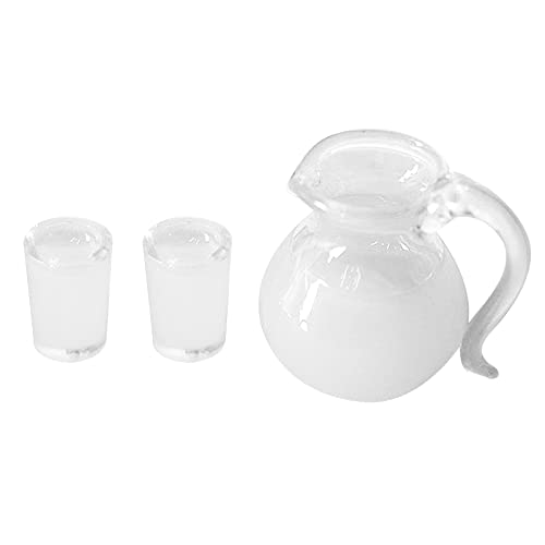 1:12 Miniatur-Milchgetränke-Topf, Modell-Ornamente, Küchengeschirr, Zubehör, Zubehör 1:12 Miniatur-Milchgetränke-Topf, Modell-Ornamente, Küchengeschirr, Zubehör, Zubehör von Kelisdi