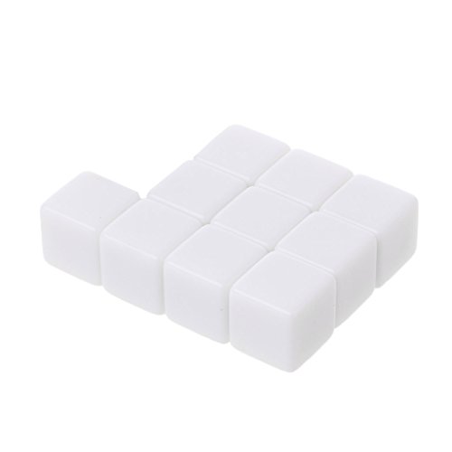 10 x D6 12 mm Stanzschablone, sechsseitig, für Rollenspiele von Kelisdi