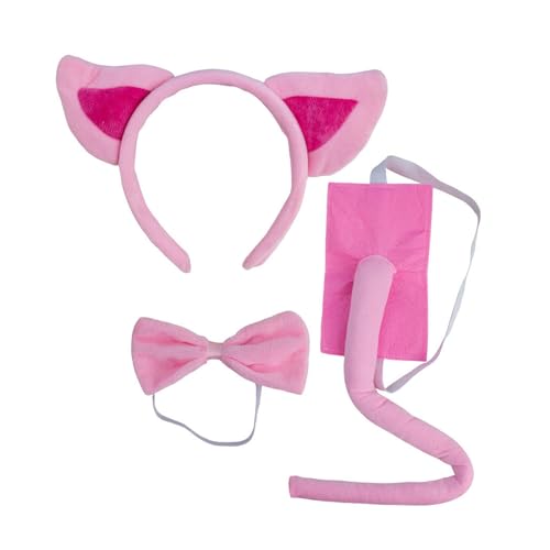 3/4/5 Kinder-Kostüm-Set mit Ohren, Stirnband, Nasenschwanz, Schleife, Tutus, Rock für Halloween, Cosplay, Verkleidungsparty 3/4/5 Kinder-Kostüm-Set mit Ohren, Stirnband, Nasenschwanz, Schleife, Tutus, Rock für Halloween, Cosplay, Verkleidungsparty von Kelisdi