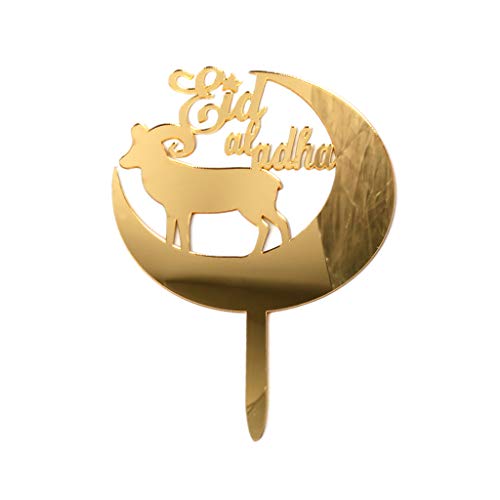 Eid Acryl Kuchen Cupcake Flaggen Geburtstag Teil Eid Ballon Silber von Kelisdi