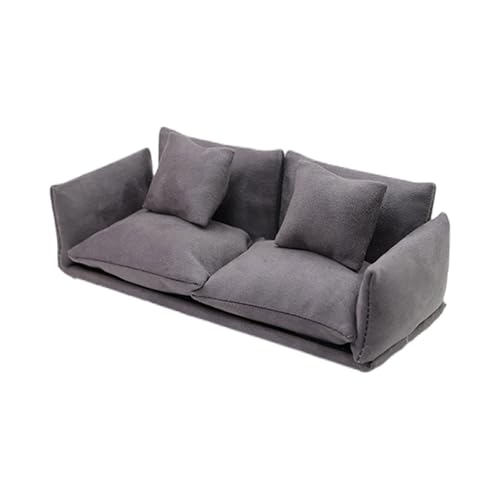 Handgefertigte kleine Couch Puppenhäuser Einzelsofa Set Holz Loveseat Sitzer für realistische Schlafzimmer Szenen Sofa für Architekturmodelle von Kelisdi