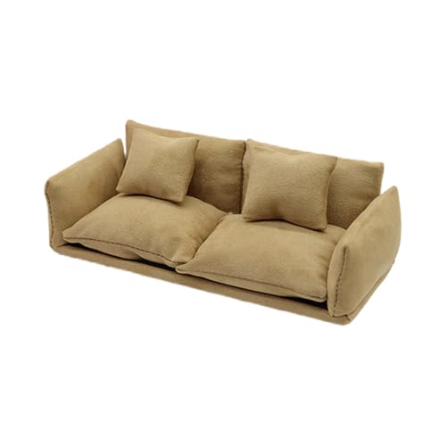 Handgefertigte kleine Couch Puppenhäuser Einzelsofa Set Holz Loveseat Sitzer für realistische Schlafzimmer Szenen Sofa für Architekturmodelle von Kelisdi