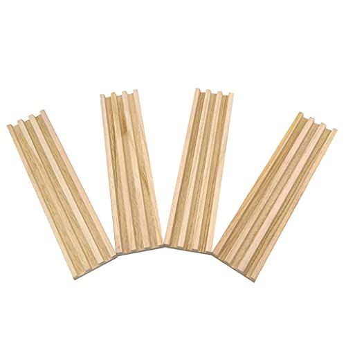 Kelisdi 4 Stück Holzregale Fliesen Halter Holzhalter Tablett Holzregale für Zug Kelisdi 4 Stück Holzregale Fliesen Halter Holzhalter Tablett Holzregale für Zug von Kelisdi