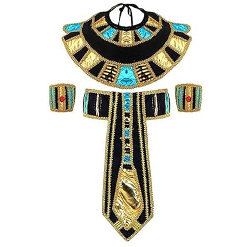 Kelisdi Ägyptisches Kostüm-Set für Damen, Herren, Halloween, altes Ägypten, Kostüm, für Schule, ägyptischer Tag, Cosplay-Party Kelisdi Ägyptisches Kostüm-Set für Damen, Herren, Halloween, altes Ägypten, Kostüm, für Schule, ägyptischer Tag, Cosplay-Party von Kelisdi