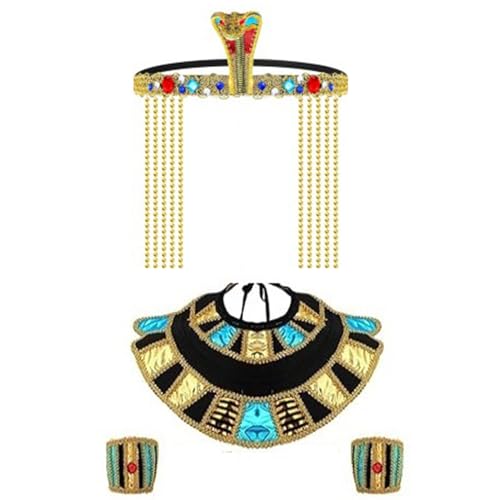 Kelisdi Ägyptisches Kostüm-Set für Damen, Herren, Halloween, altes Ägypten, Kostüm, für Schule, ägyptischer Tag, Cosplay-Party Kelisdi Ägyptisches Kostüm-Set für Damen, Herren, Halloween, altes Ägypten, Kostüm, für Schule, ägyptischer Tag, Cosplay-Party von Kelisdi
