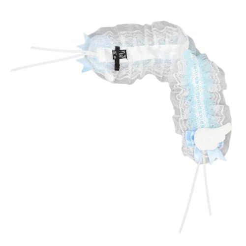 Kelisdi Damen-Haarschleifen, Spitzen-Kopfbedeckung mit schönem Flügelband, Stirnbänder, Cosplay, Volant, Kopfbedeckung, Foto-Requisiten Kelisdi Damen-Haarschleifen, Spitzen-Kopfbedeckung mit schönem Flügelband, Stirnbänder, Cosplay, Volant, Kopfbedeckung, Foto-Requisiten von Kelisdi