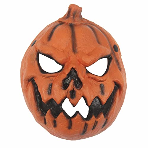Kelisdi Gruseliger Kürbis Maskerade Pack Halloween Kürbis für Kopf Clown Horror Party Maskerade Kostüm Requisiten Halloween Horror Kopfbedeckung Kelisdi Gruseliger Kürbis Maskerade Pack Halloween Kürbis für Kopf Clown Horror Party Maskerade Kostüm Requisiten Halloween Horror Kopfbedeckung von Kelisdi